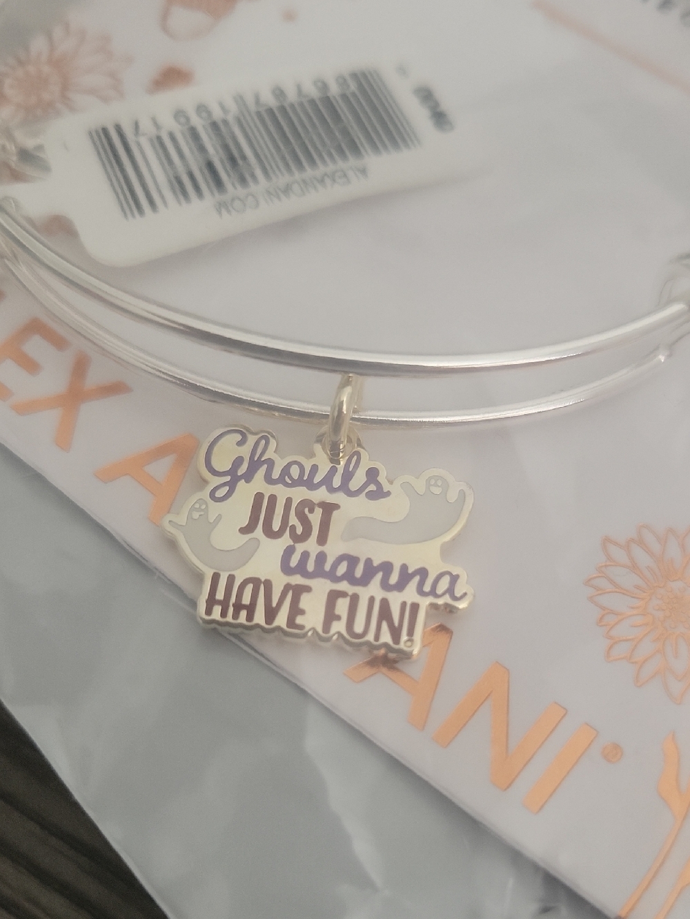 Halloween Charm Bangle Bracelet - "Ghouls Just Wanna Have Fun"
